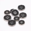 Wholesale plastic double-piece buttons, four-eye suits, suit overcoats, UV electroplated buttons, fashionable buttons Application Scenario
